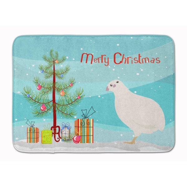 Carolines Treasures Texas Quail Christmas Machine Washable Memory Foam Mat BB9324RUG - main